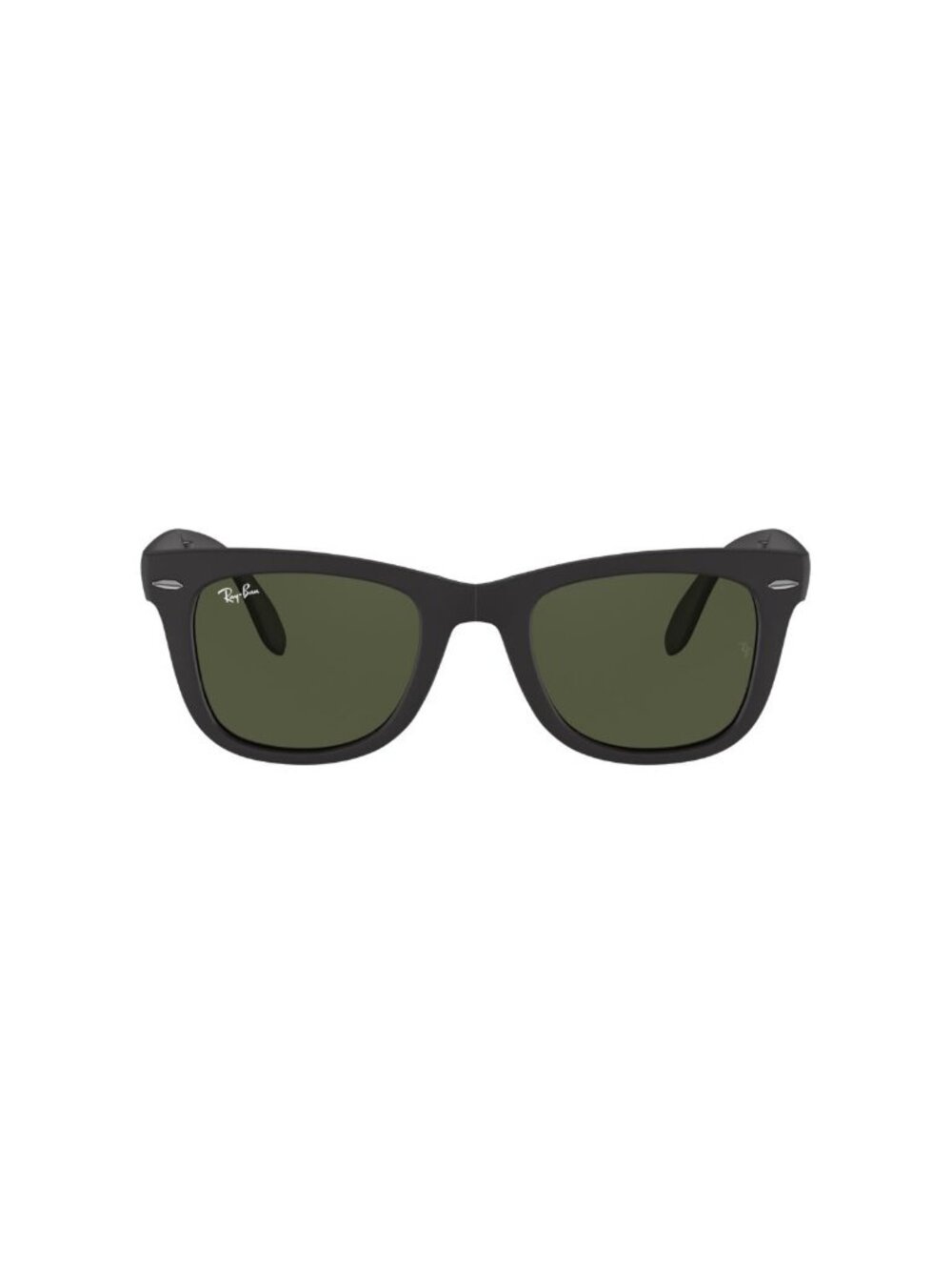 New Ray-Ban Men's Sunglasses Black Square Green Lens Injected Frame Ray Ban 601S